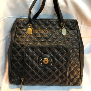 MARC JACOBS BAG - Black Leather Quilted